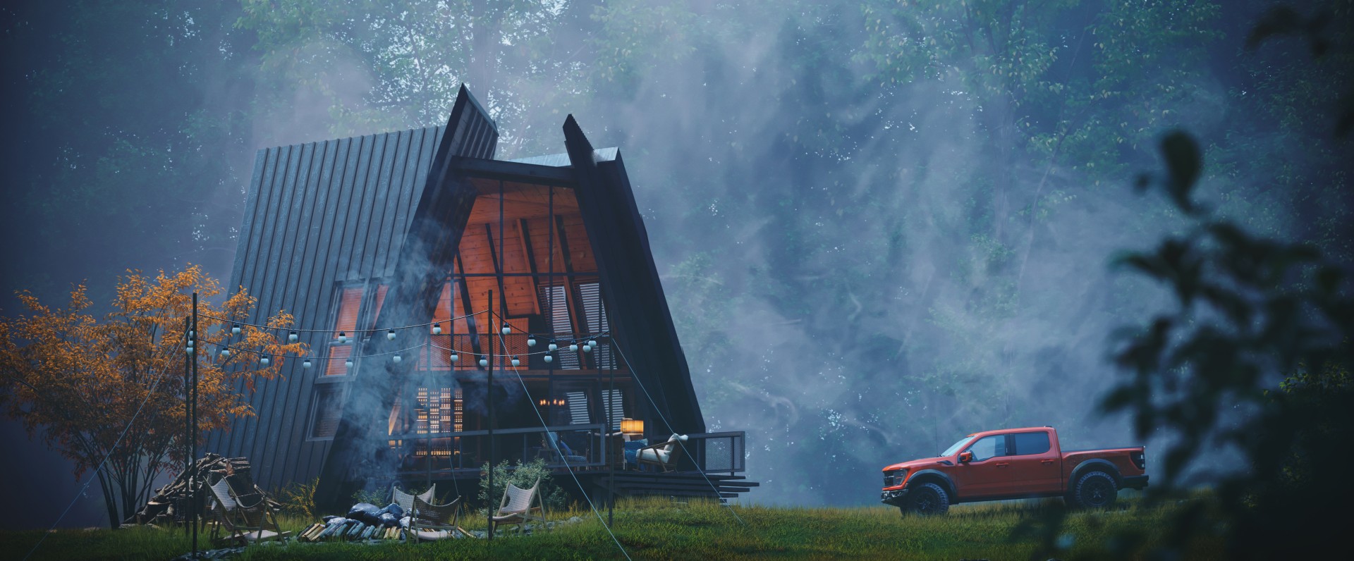 wooden cottage design - Wooden Cabin